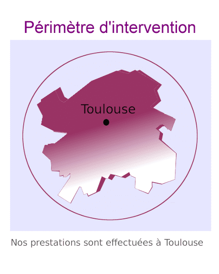 zone intervention entreprise ménage Toulouse